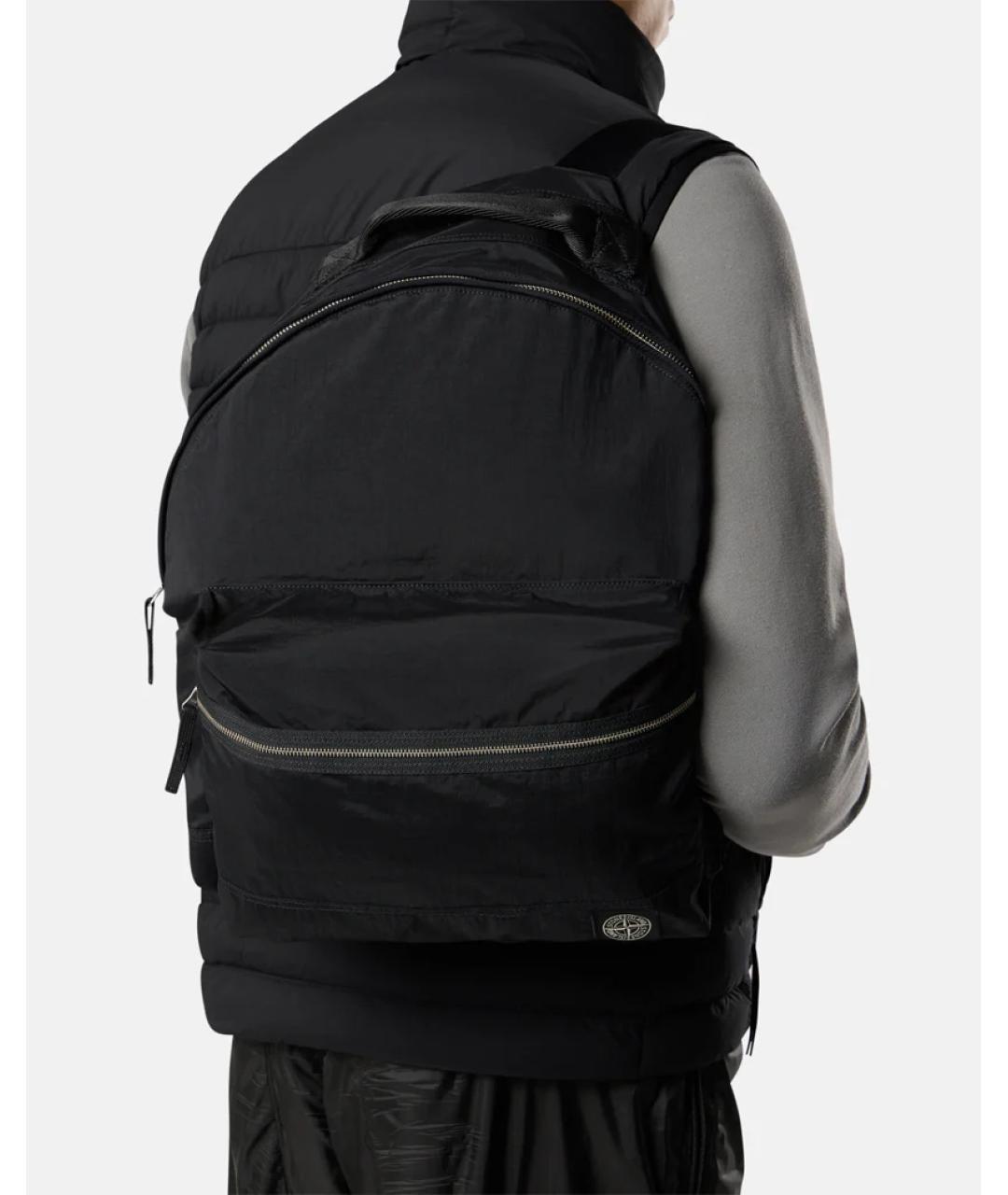STONE ISLAND Черный рюкзак, фото 4