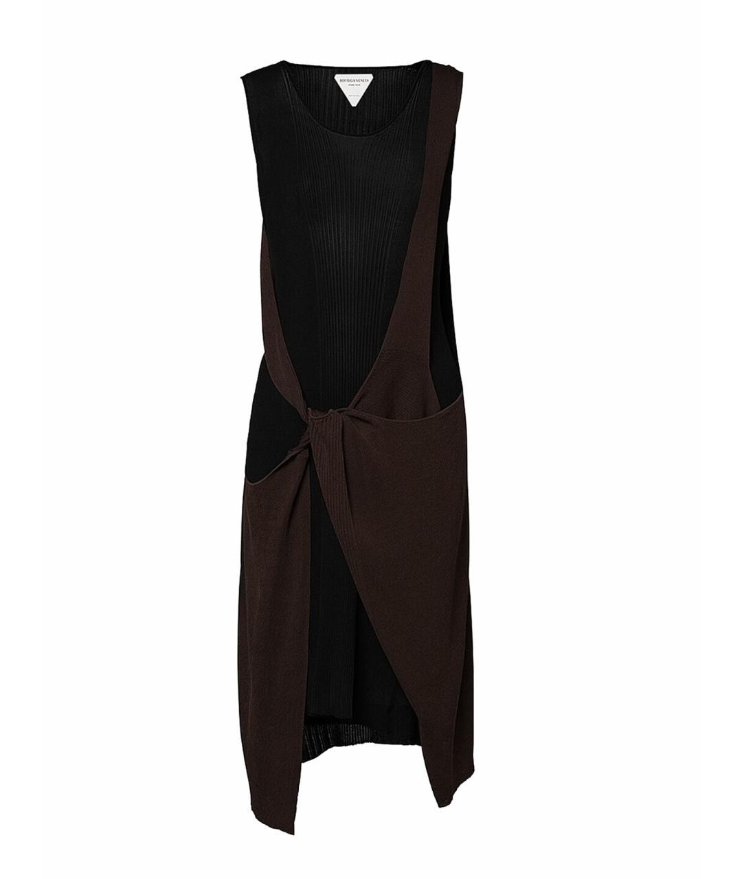 BOTTEGA VENETA Мульти хлопковое коктейльное платье, фото 7