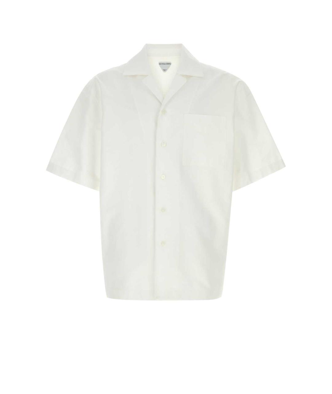 BOTTEGA VENETA Белая хлопковая кэжуал рубашка, фото 1