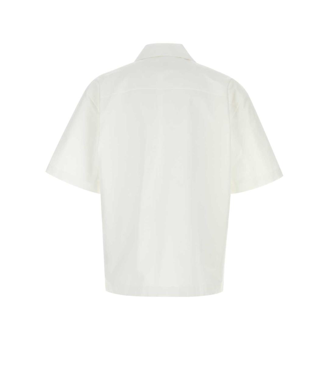 BOTTEGA VENETA Белая хлопковая кэжуал рубашка, фото 2