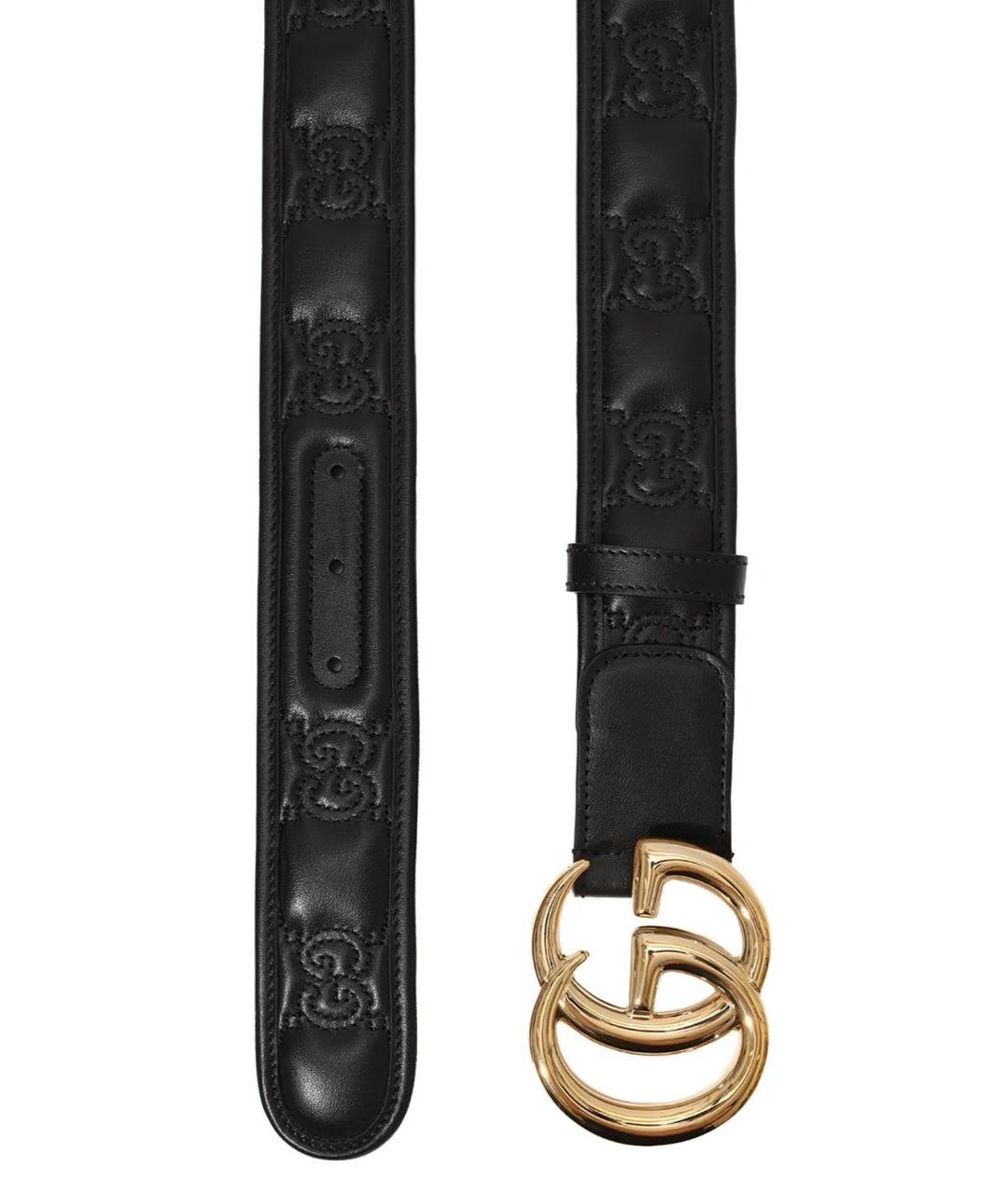 GUCCI Черный кожаный ремень, фото 4