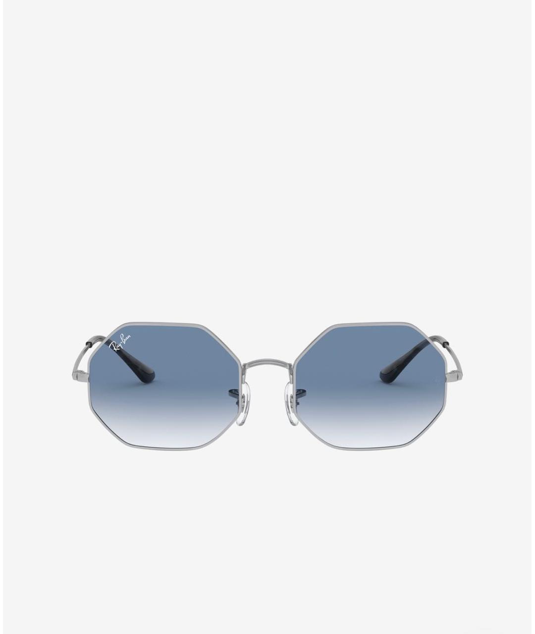 RAY BAN Голубые металлические солнцезащитные очки, фото 6