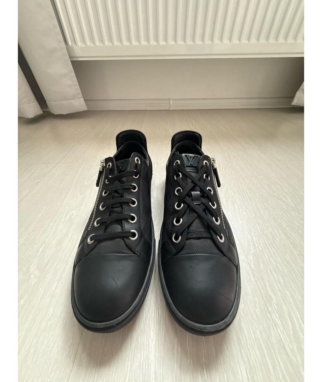 LOUIS VUITTON Черные низкие кроссовки / кеды, фото 2