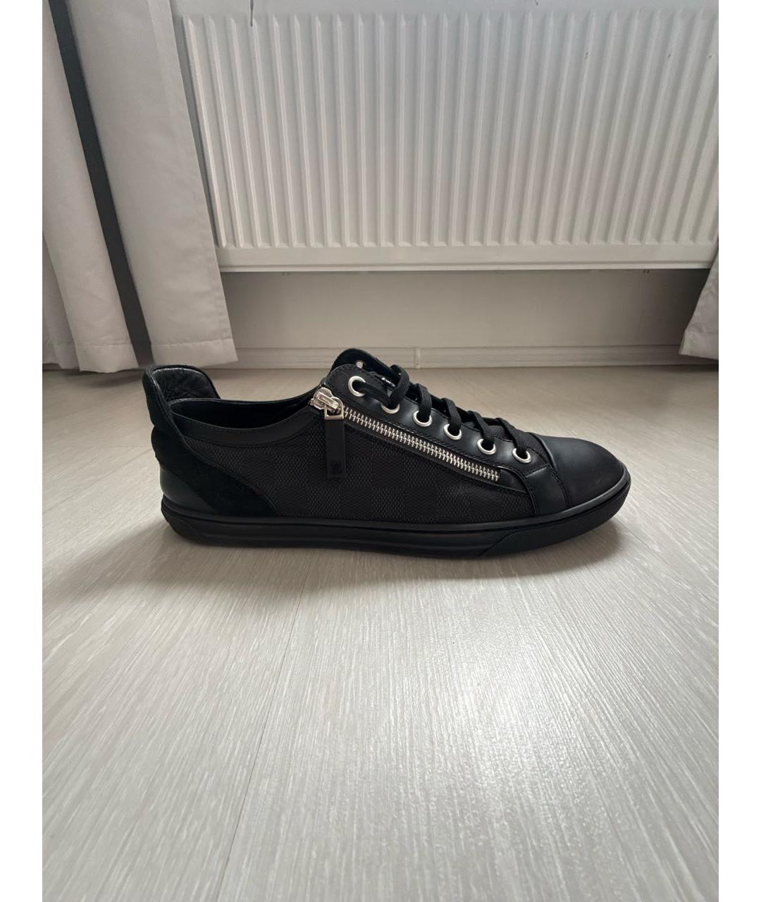 LOUIS VUITTON Черные низкие кроссовки / кеды, фото 6