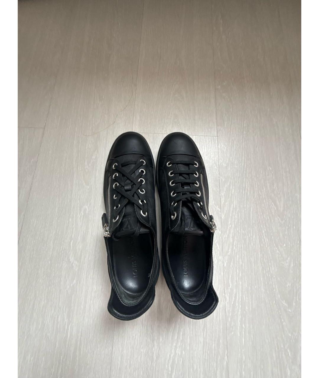 LOUIS VUITTON Черные низкие кроссовки / кеды, фото 3