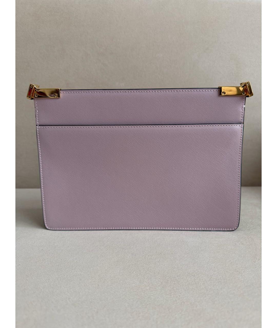 MARNI Розовая кожаная сумка через плечо, фото 3