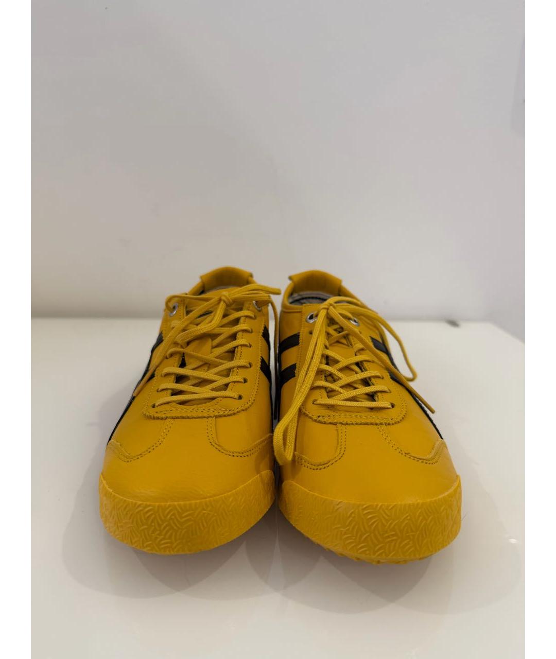 ONITSUKA TIGER Желтые кожаные кеды, фото 2