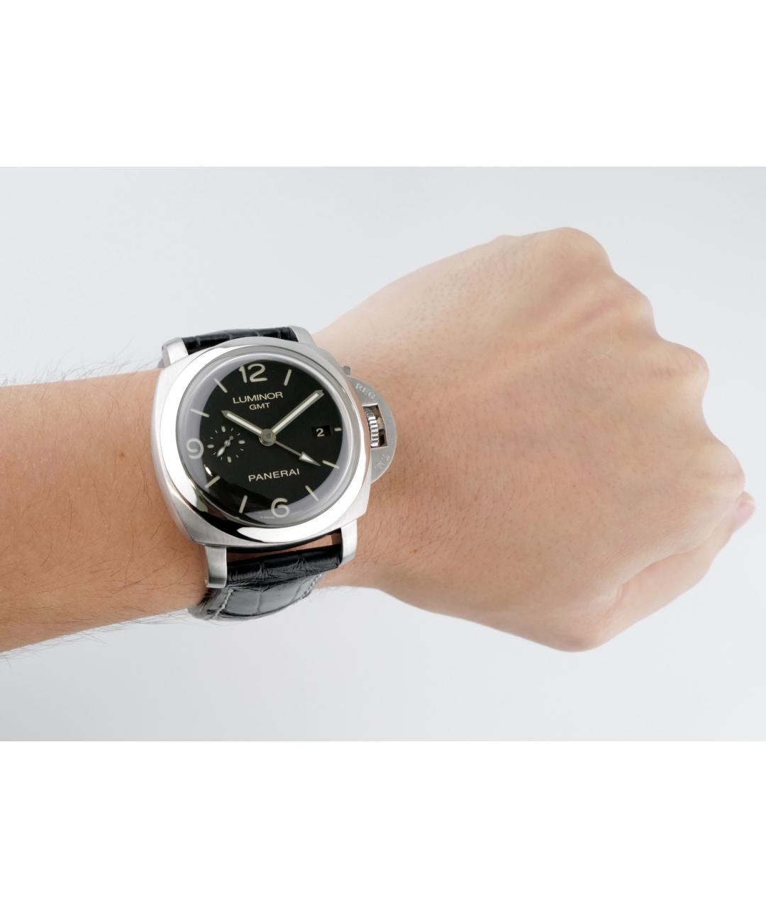 PANERAI Черные металлические часы, фото 3