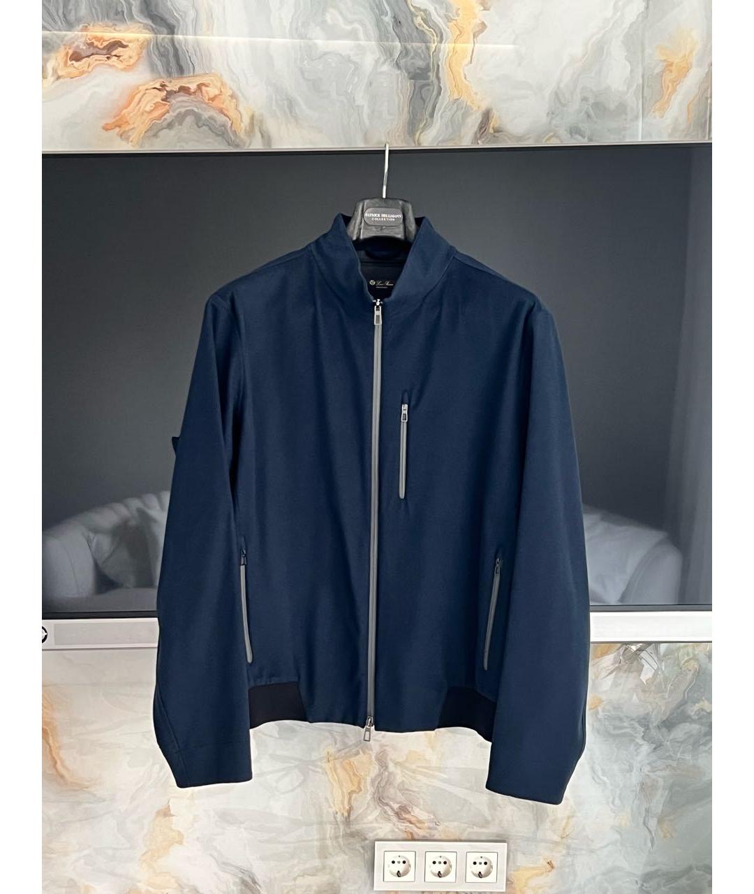 LORO PIANA Темно-синяя кашемировая куртка, фото 9