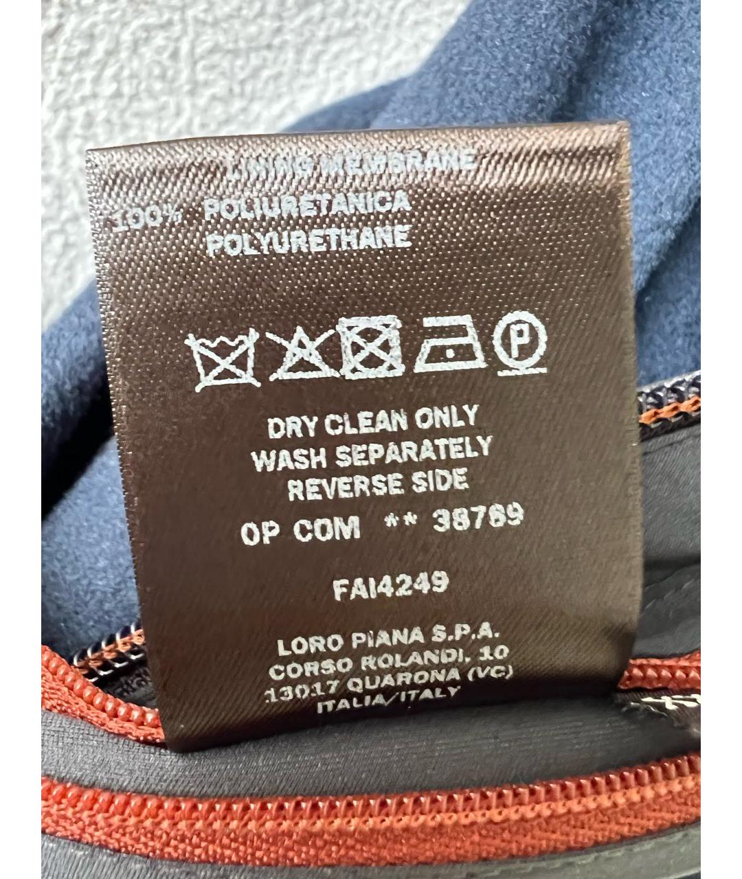 LORO PIANA Темно-синяя кашемировая куртка, фото 8