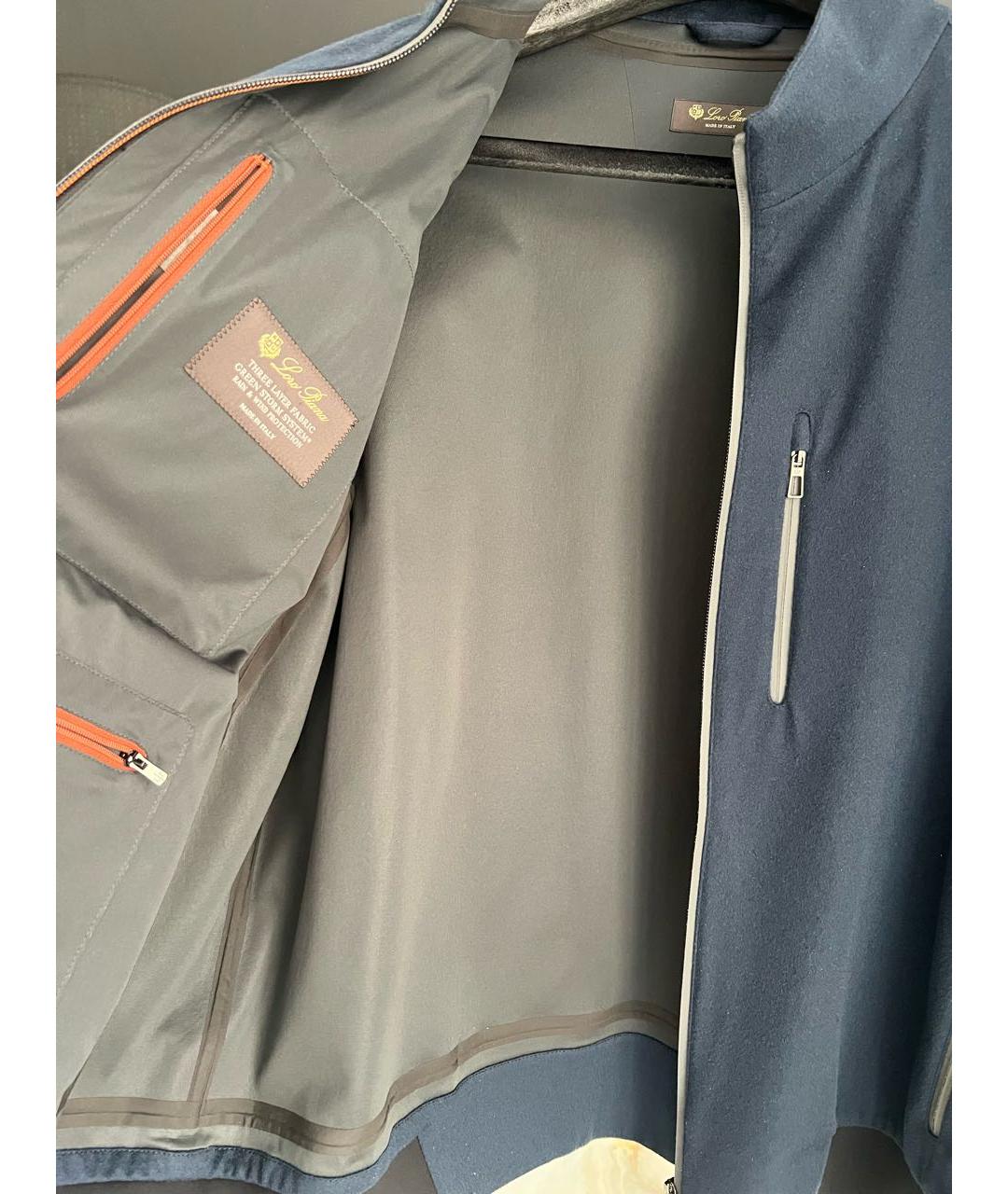 LORO PIANA Темно-синяя кашемировая куртка, фото 3