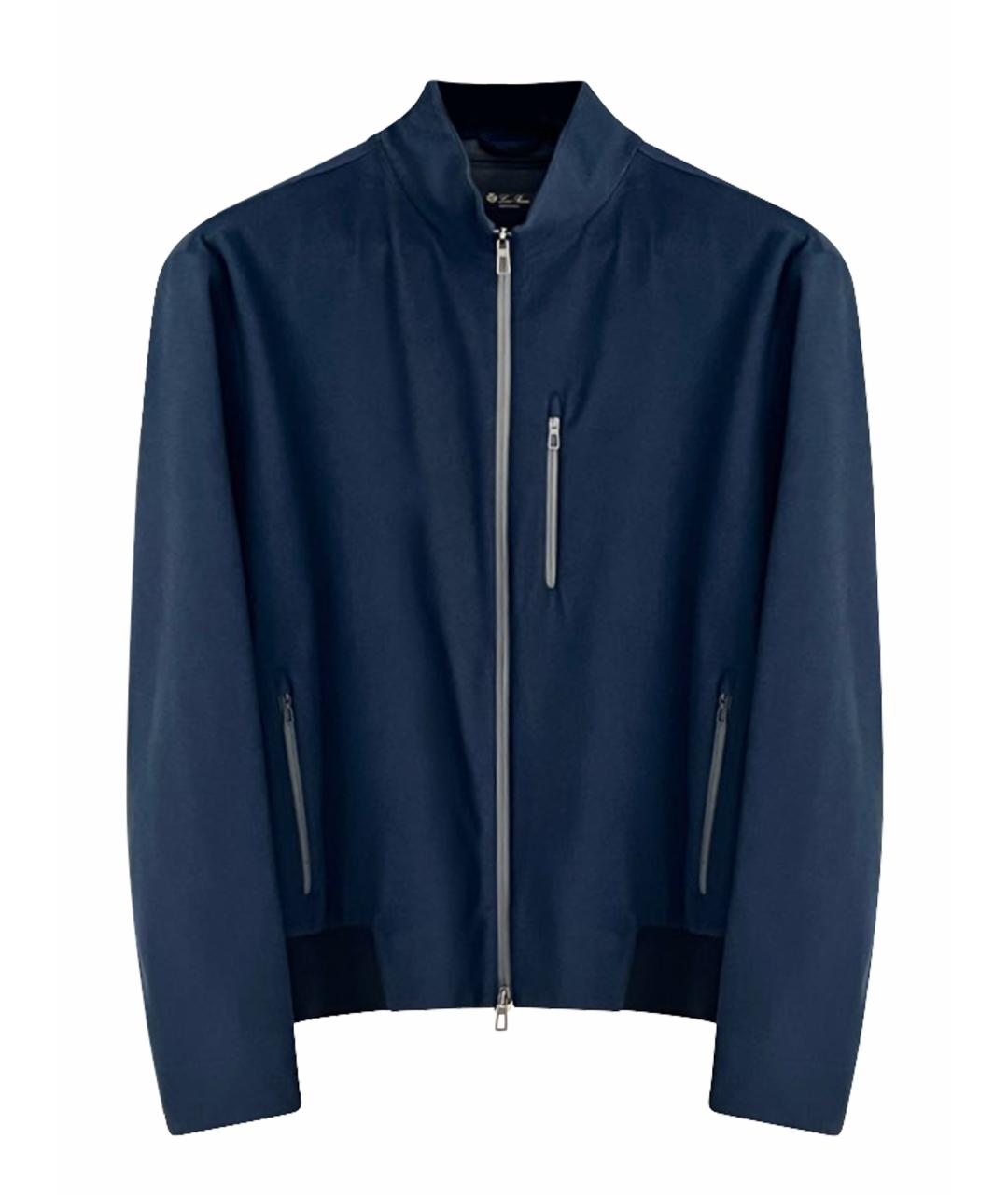 LORO PIANA Темно-синяя кашемировая куртка, фото 1