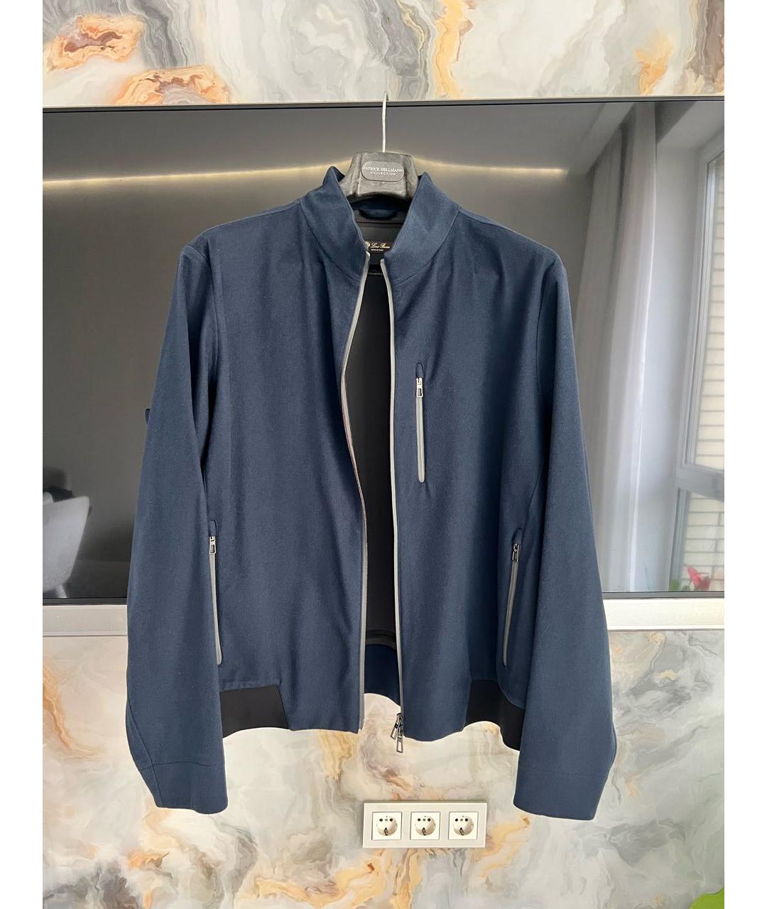 LORO PIANA Темно-синяя кашемировая куртка, фото 4