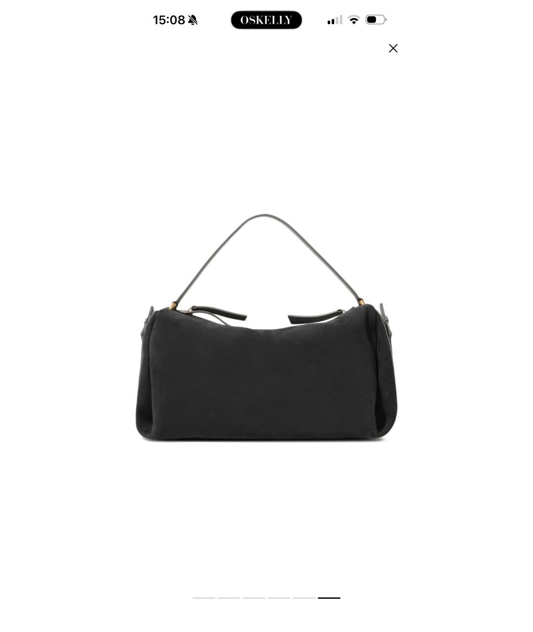 NEOUS Серая замшевая сумка тоут, фото 6