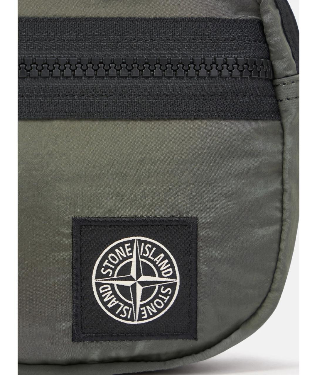 STONE ISLAND Хаки сумка на плечо, фото 3
