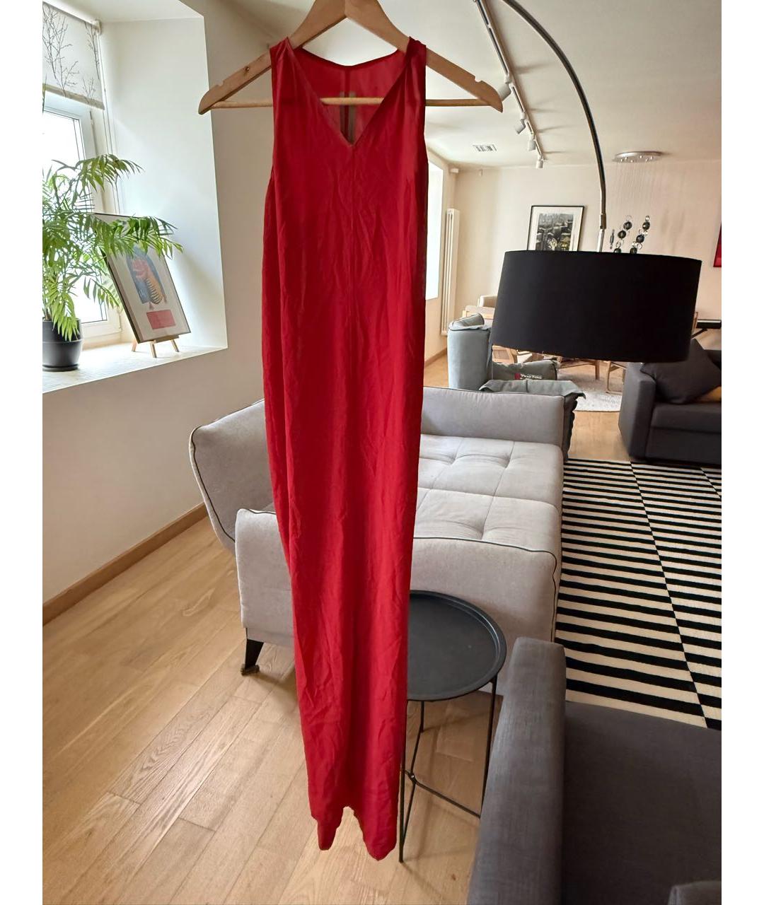 RICK OWENS Бордовое ацетатное коктейльное платье, фото 4