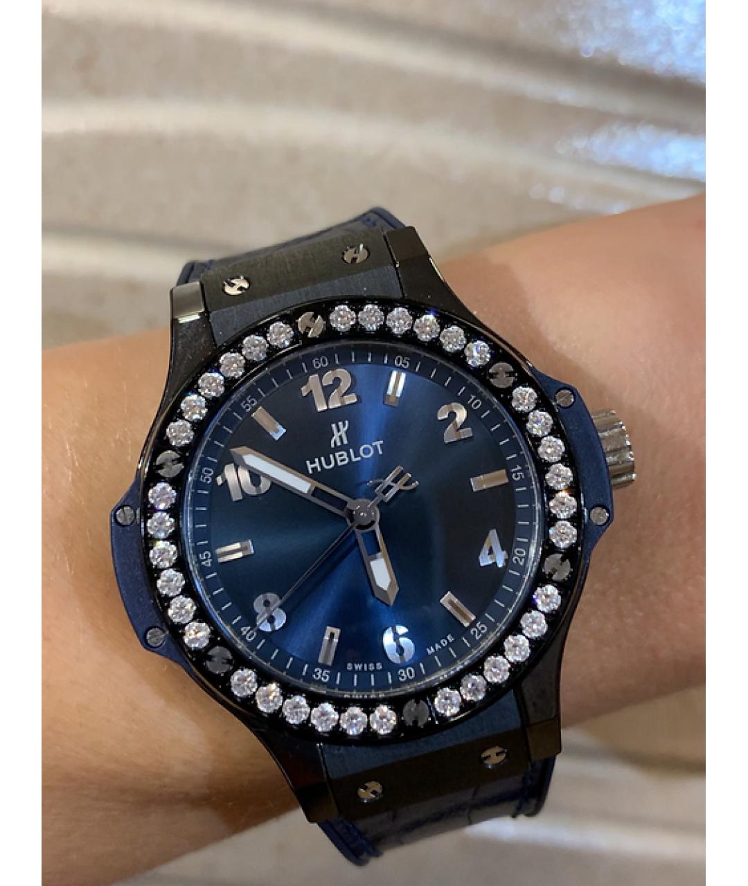 HUBLOT Синие керамические часы, фото 2