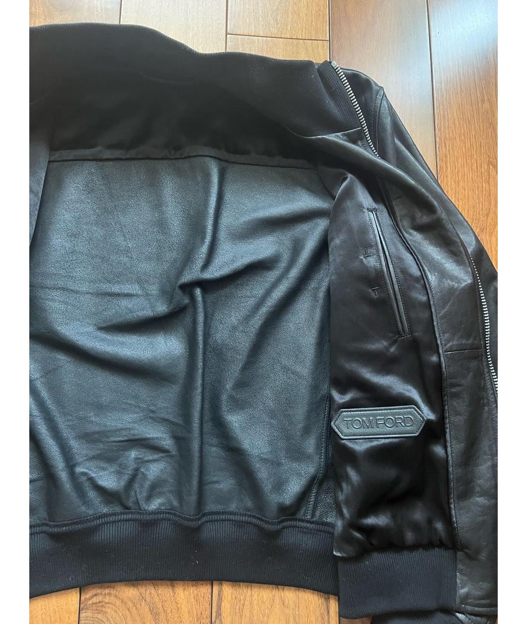 TOM FORD Черная кожаная куртка, фото 3