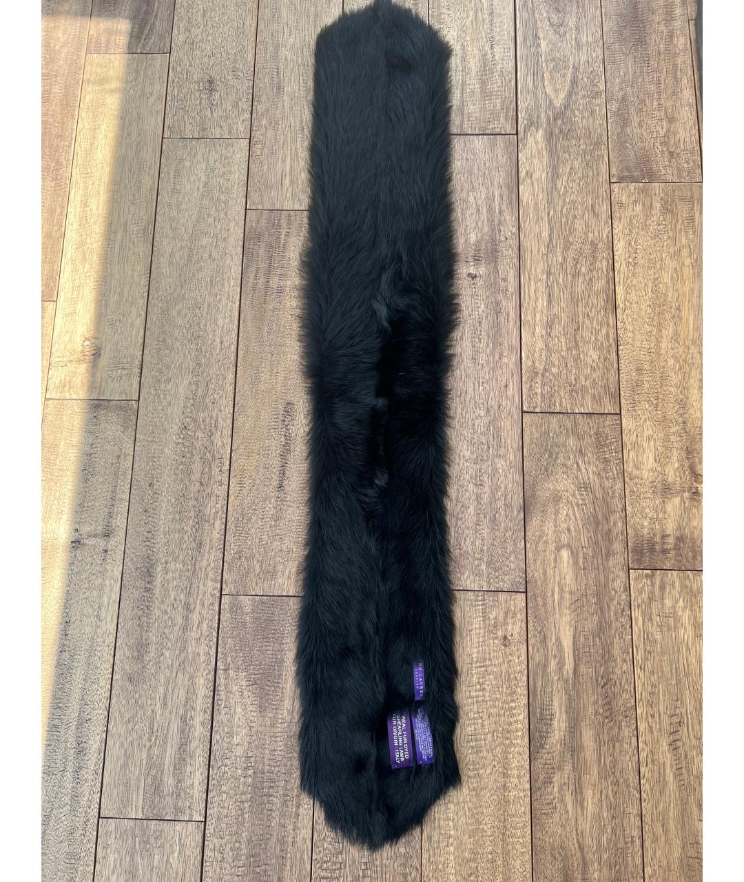 RALPH LAUREN COLLECTION Черный шарф, фото 3