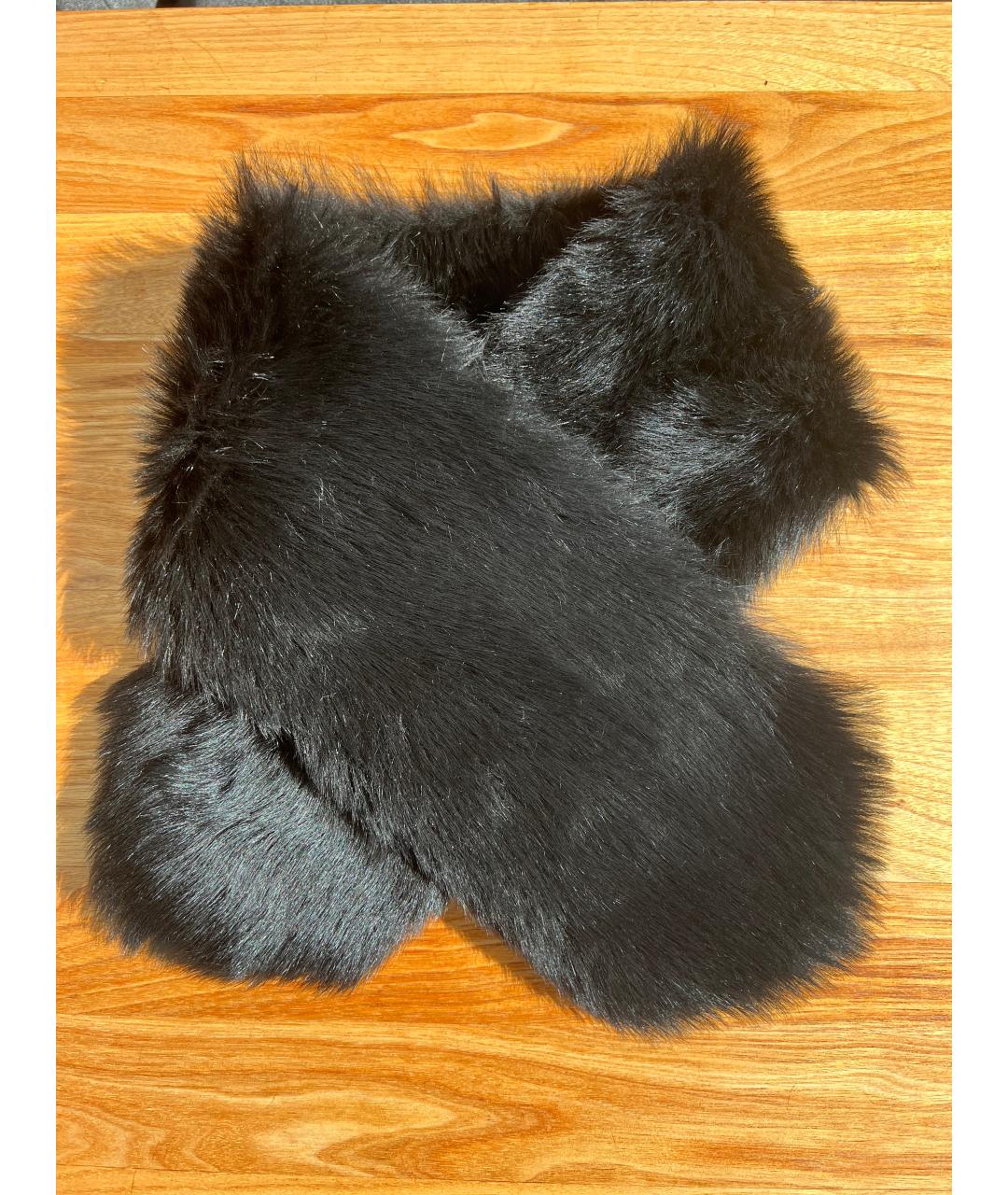 RALPH LAUREN COLLECTION Черный шарф, фото 4