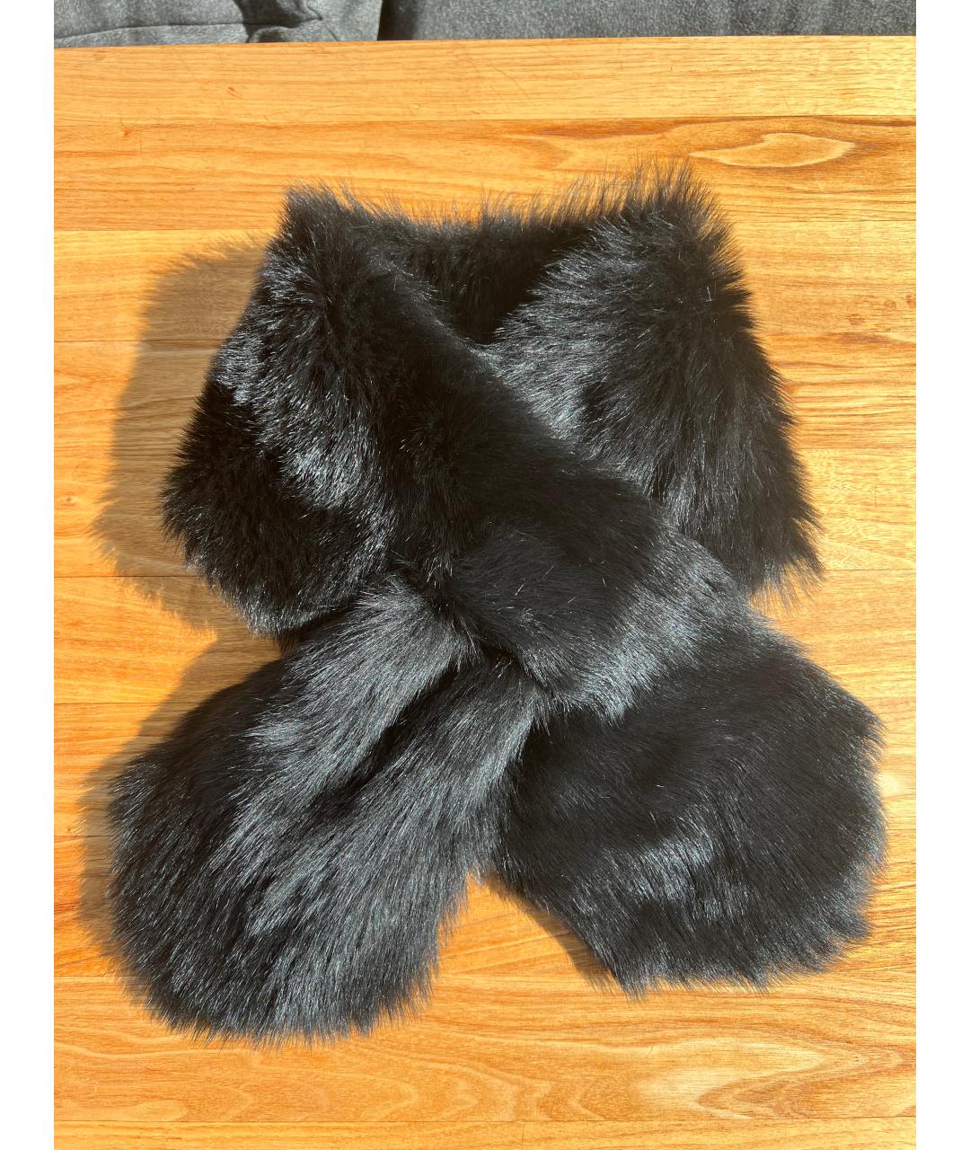 RALPH LAUREN COLLECTION Черный шарф, фото 6