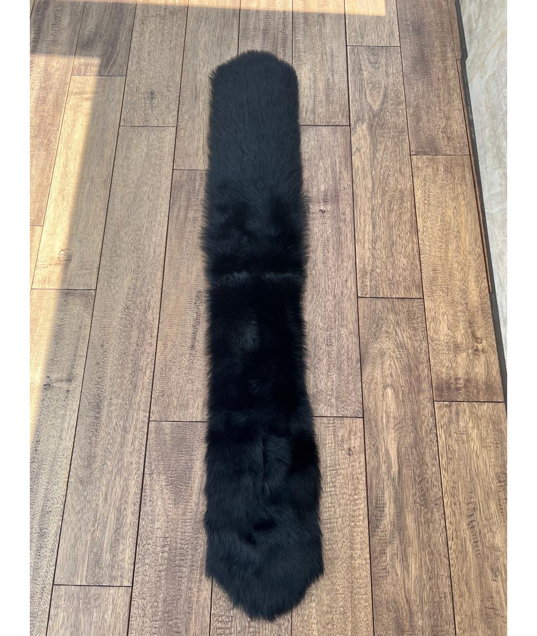 RALPH LAUREN COLLECTION Черный шарф, фото 2