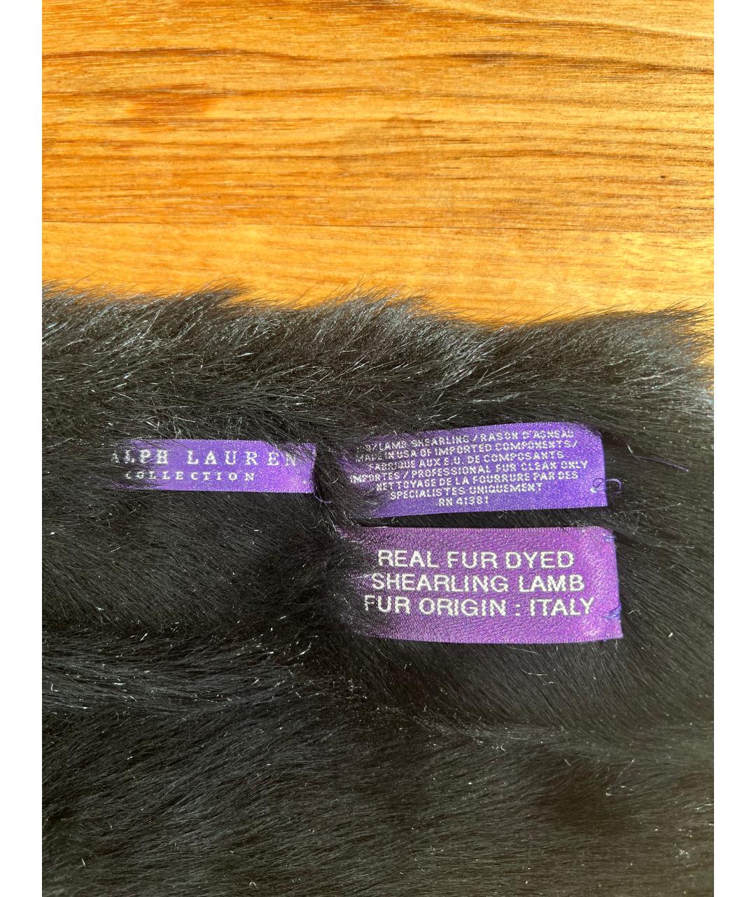 RALPH LAUREN COLLECTION Черный шарф, фото 5