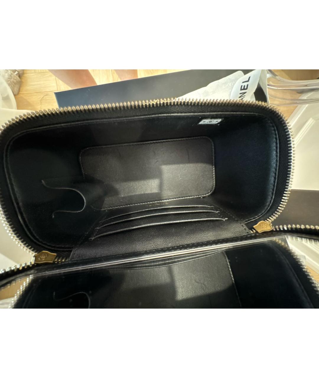 CHANEL Черная кожаная сумка через плечо, фото 5