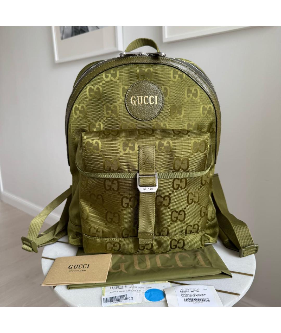 GUCCI Хаки рюкзак, фото 9