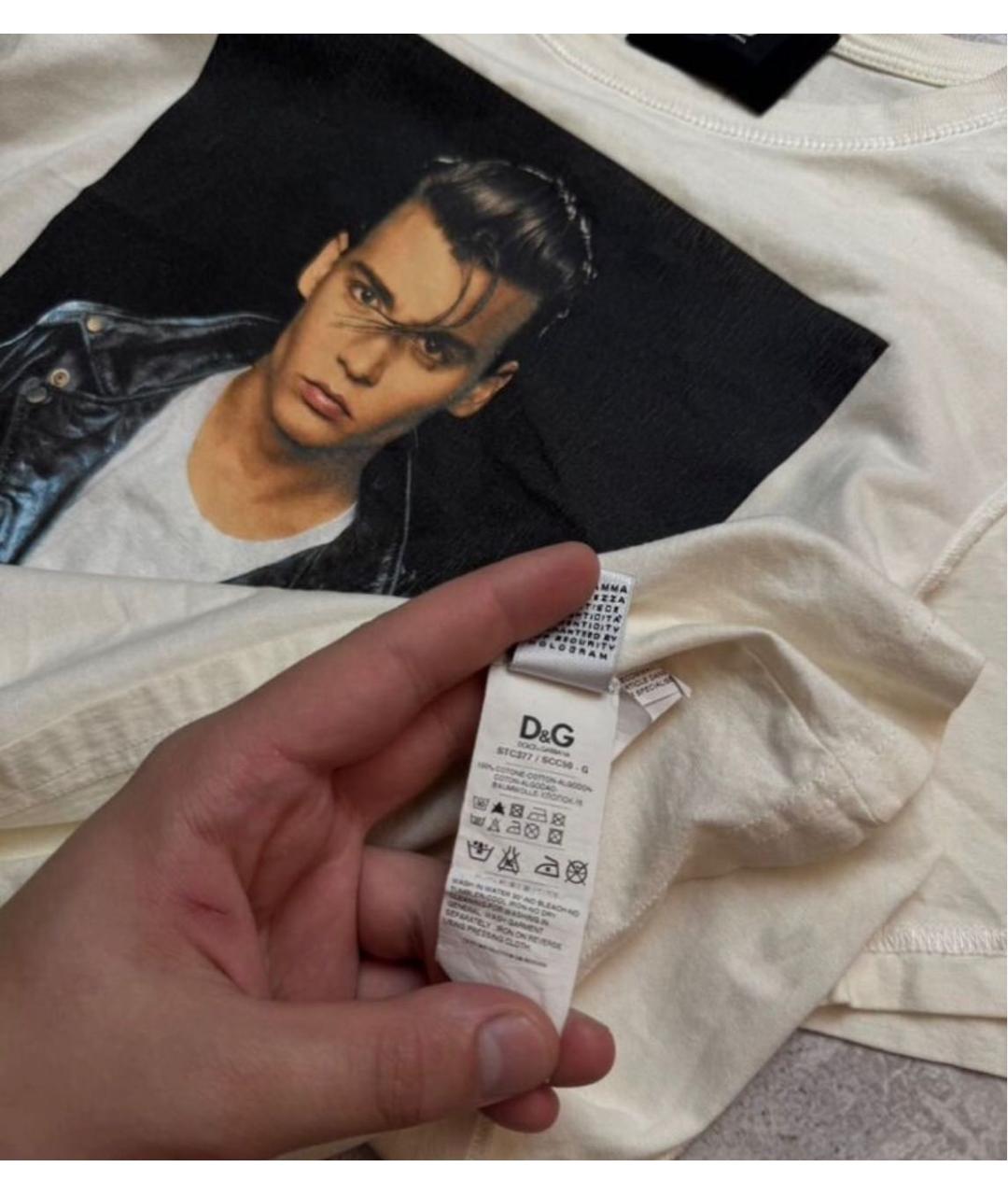 DOLCE&GABBANA Хлопковая футболка, фото 5