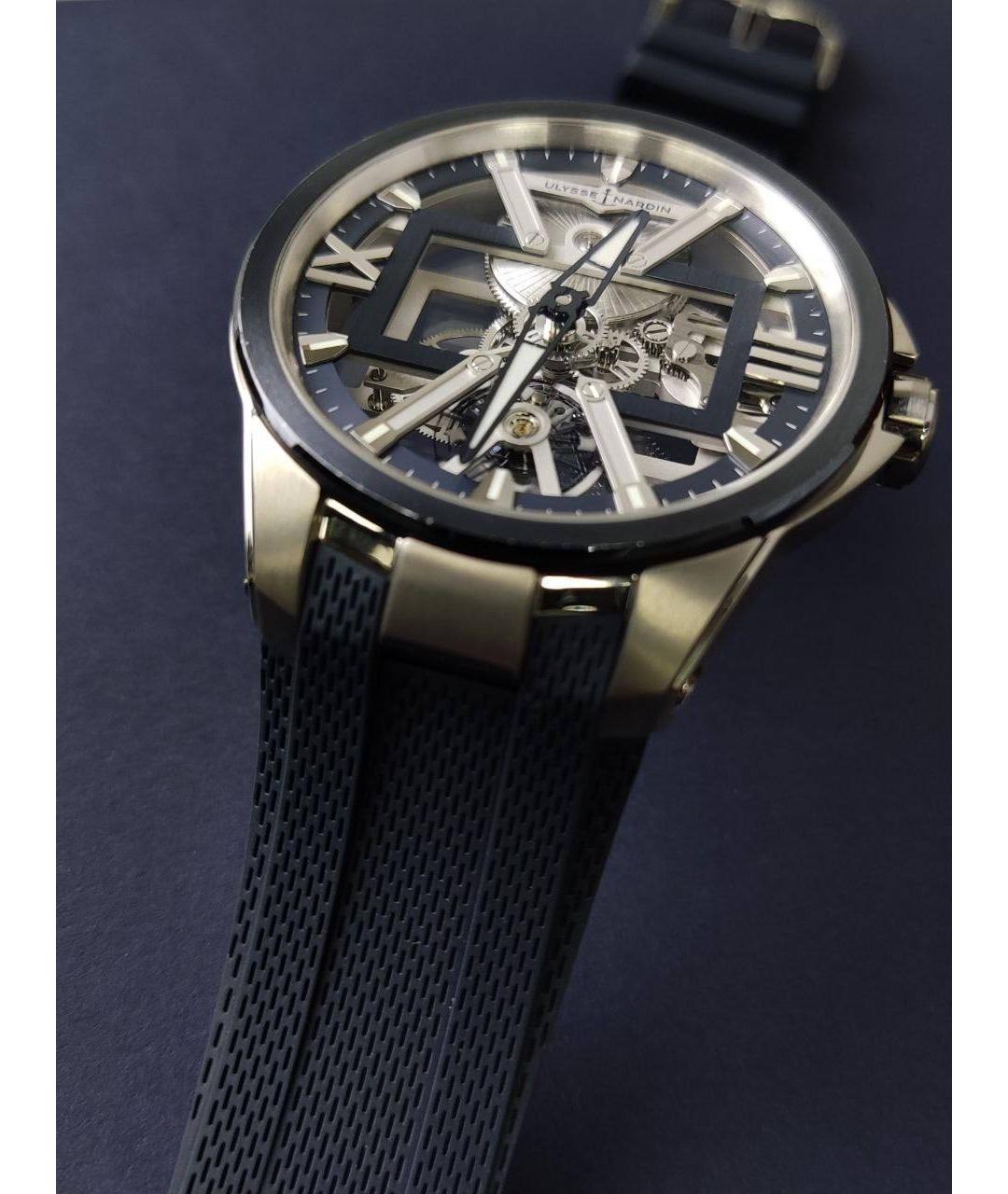 Ulysse Nardin Синие металлические часы, фото 3