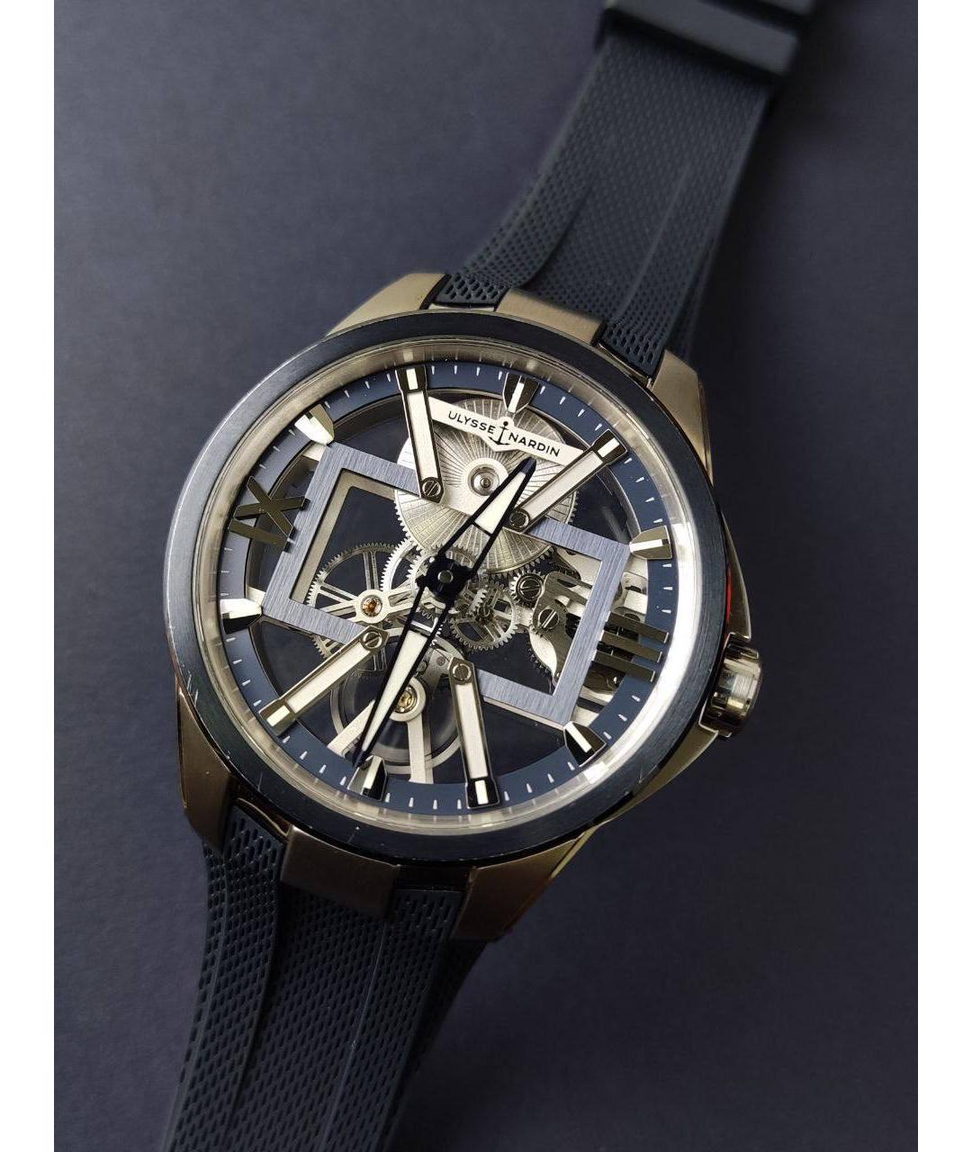 Ulysse Nardin Синие металлические часы, фото 2