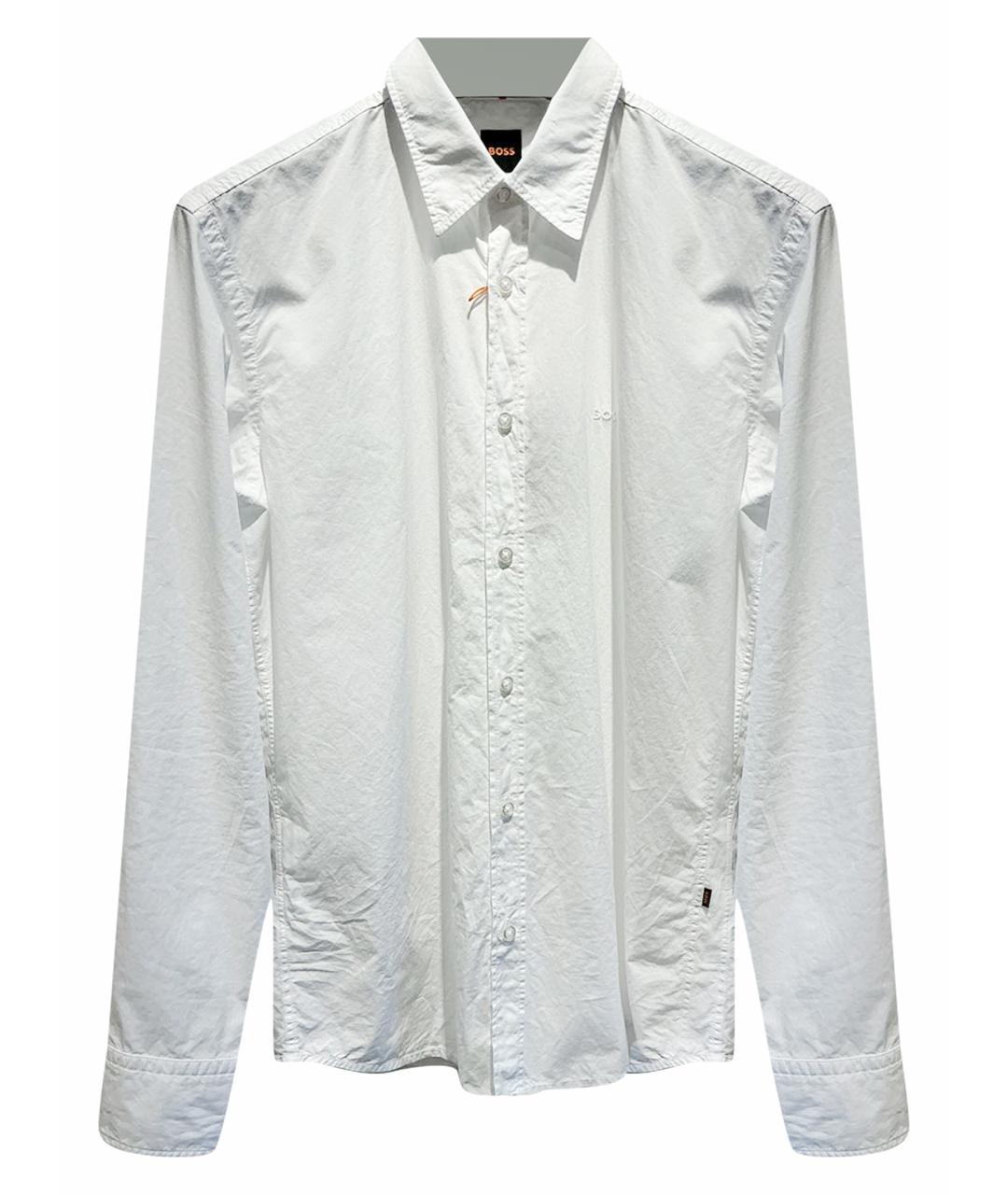 HUGO BOSS Белая хлопковая кэжуал рубашка, фото 1