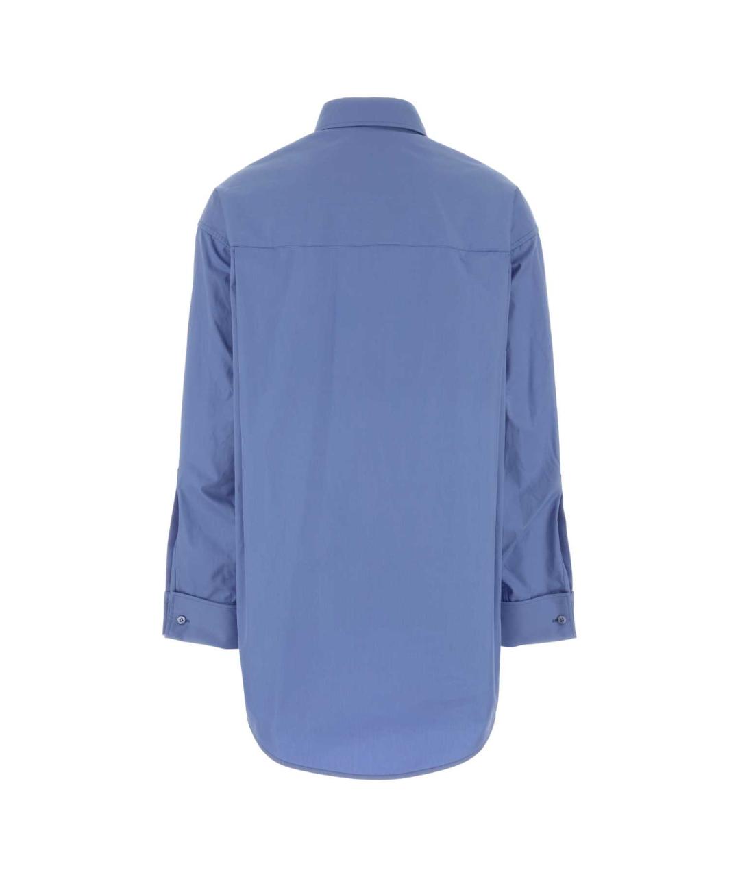 BALENCIAGA Голубая хлопковая рубашка, фото 2