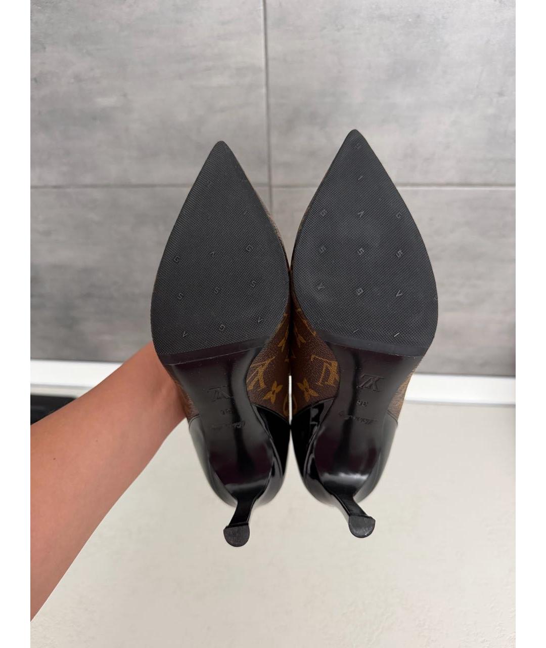 LOUIS VUITTON Коричневые кожаные туфли, фото 3