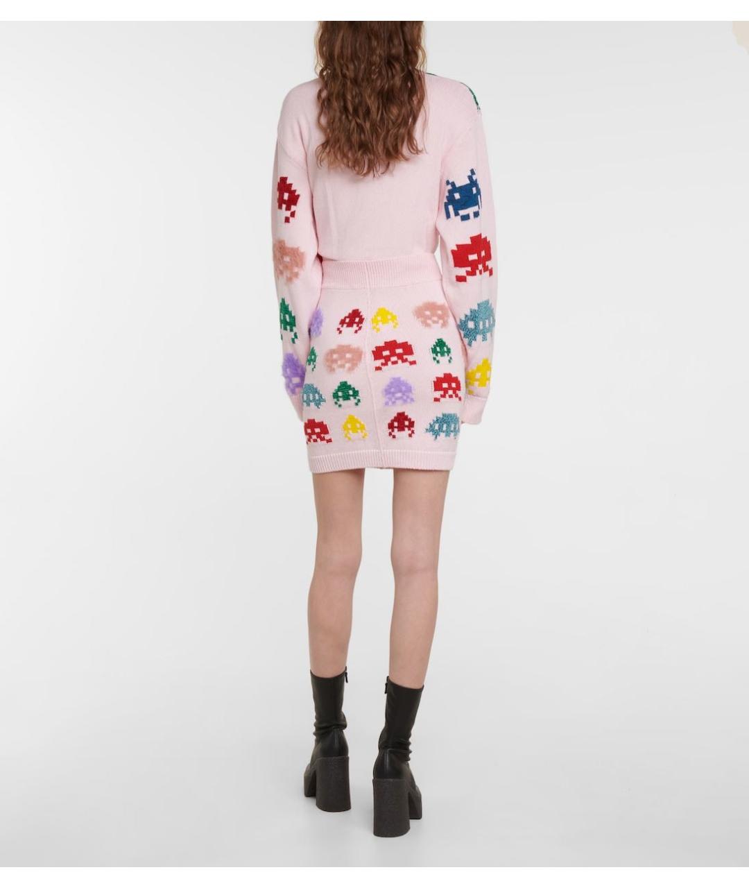 STELLA MCCARTNEY Розовый шерстяной костюм с юбками, фото 8