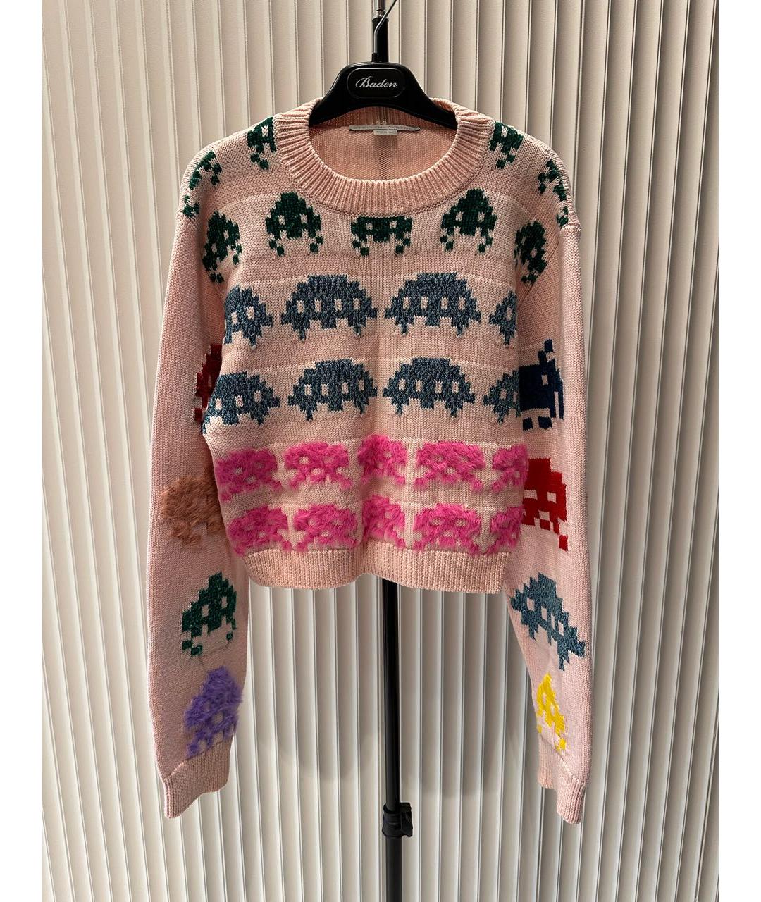 STELLA MCCARTNEY Розовый шерстяной костюм с юбками, фото 7