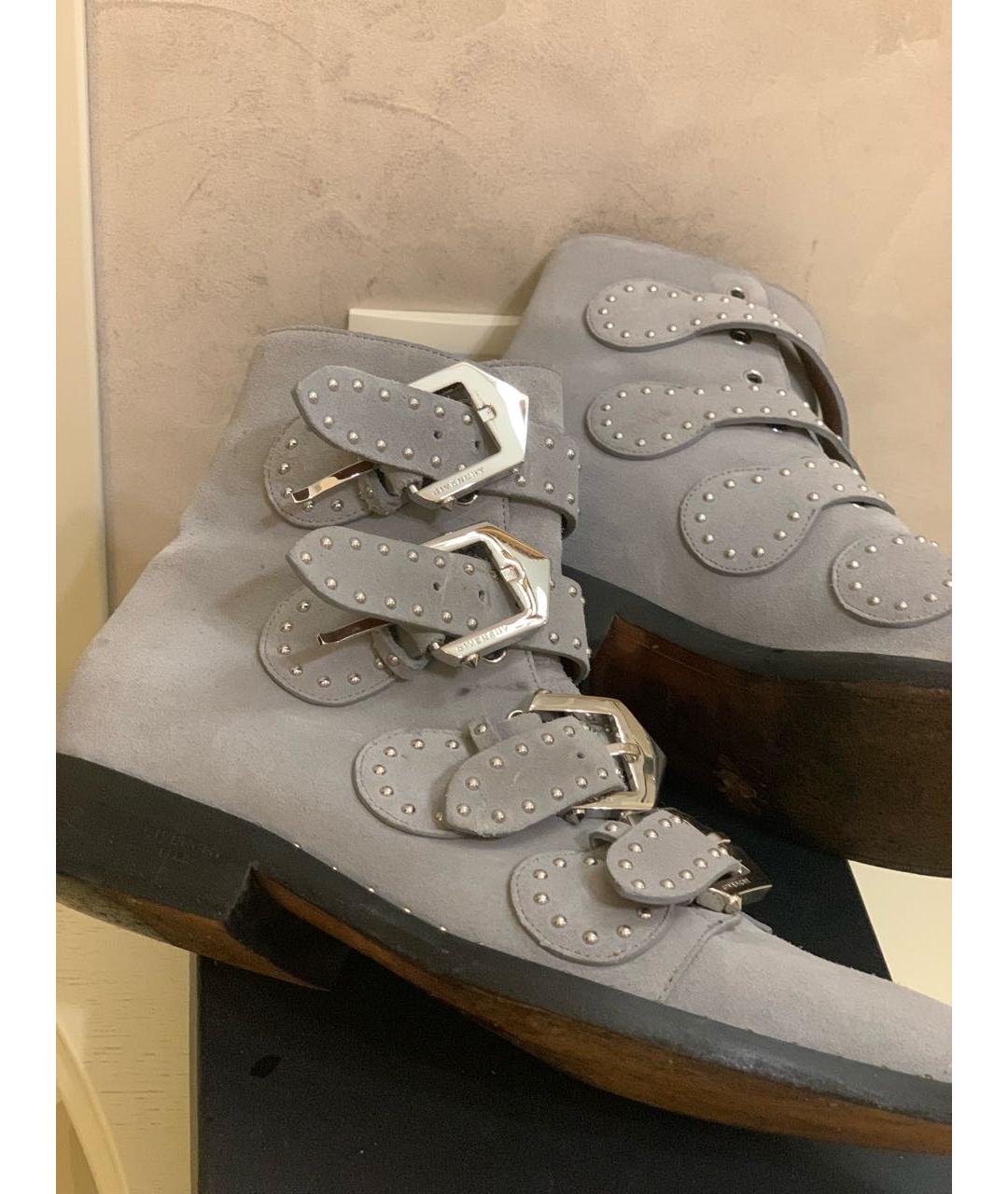 GIVENCHY Серые замшевые ботинки, фото 5