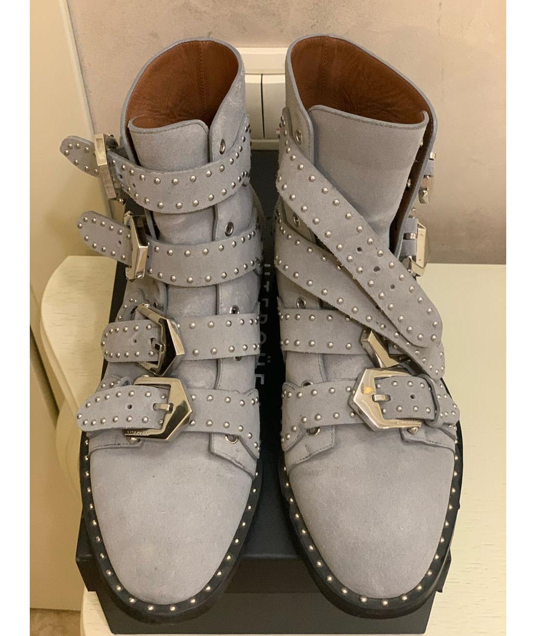 GIVENCHY Серые замшевые ботинки, фото 3