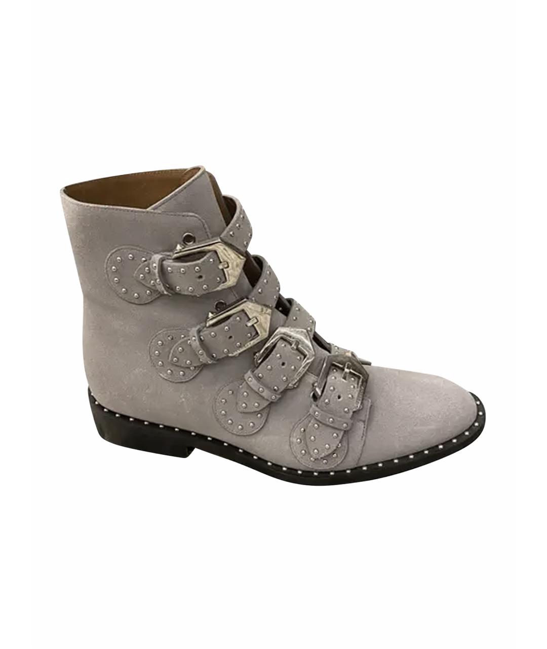 GIVENCHY Серые замшевые ботинки, фото 1