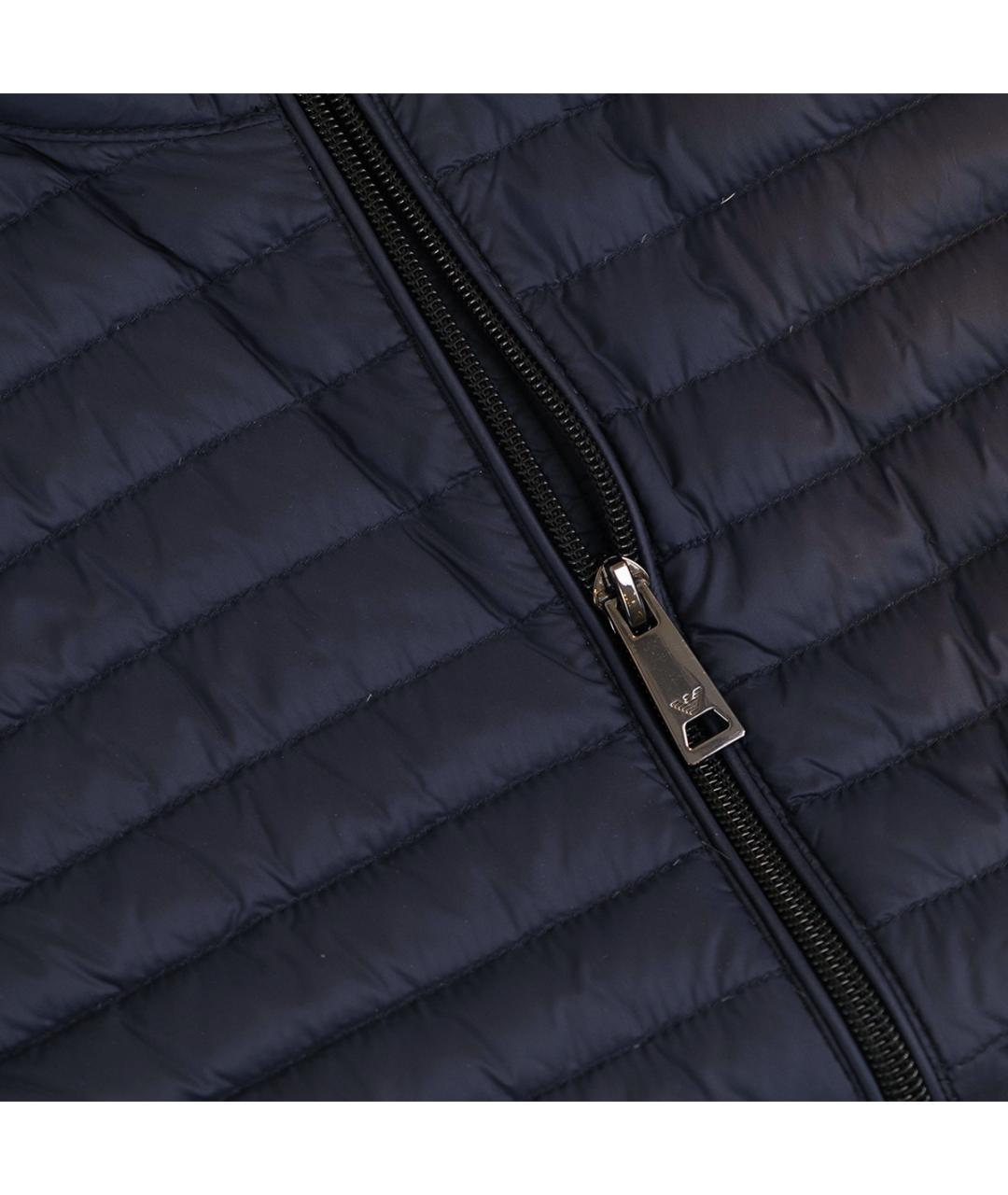EMPORIO ARMANI Темно-синий полиамидовый жилет, фото 4