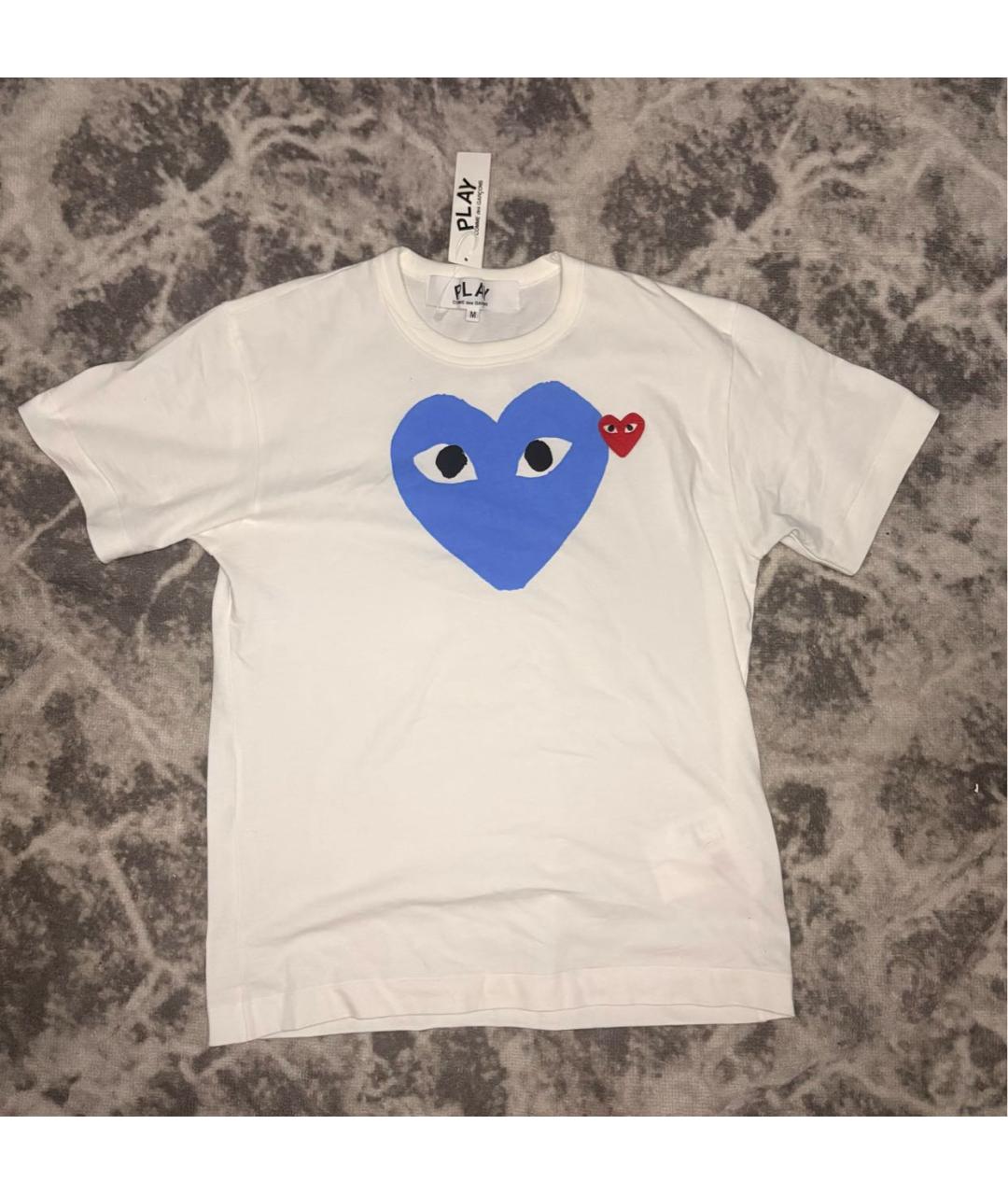 COMME DES GARÇONS Белая хлопковая футболка, фото 7