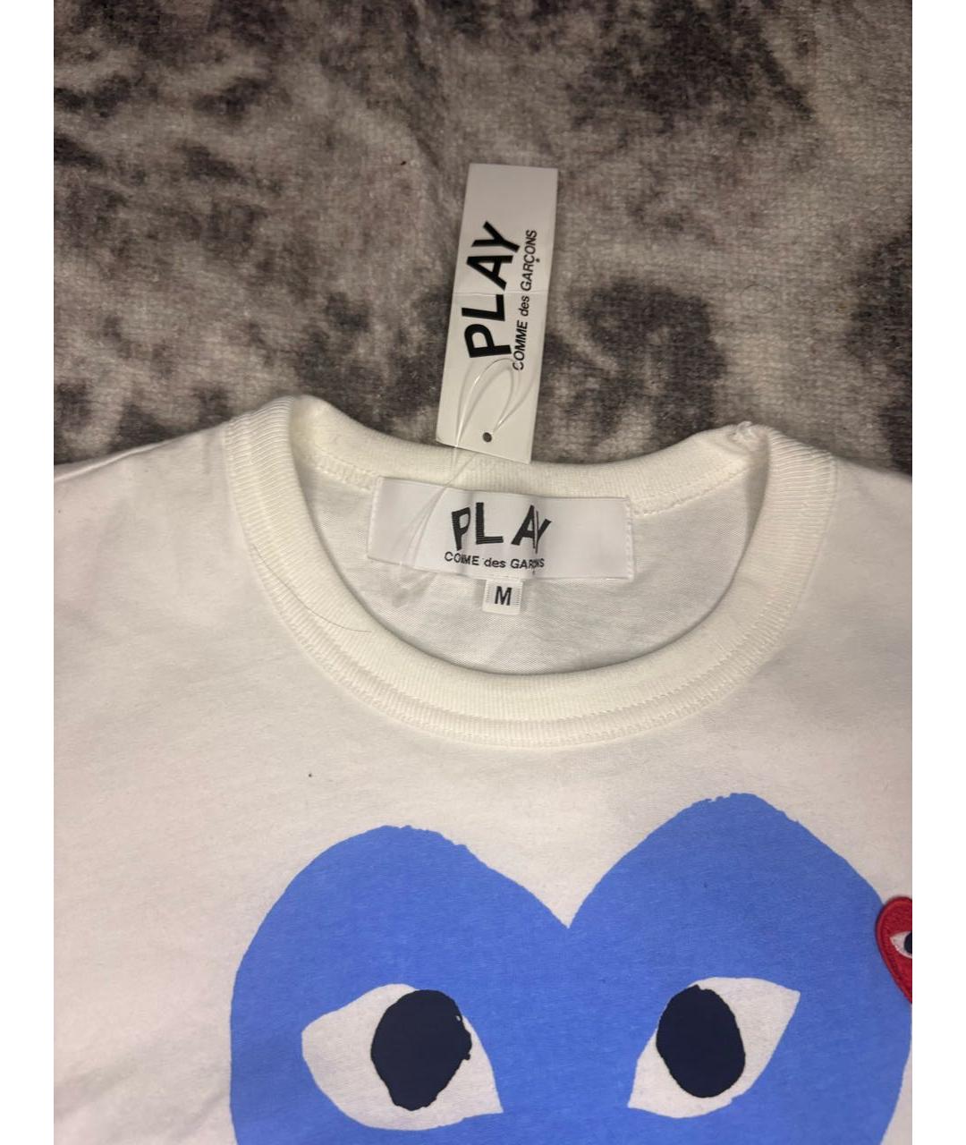 COMME DES GARÇONS Белая хлопковая футболка, фото 3