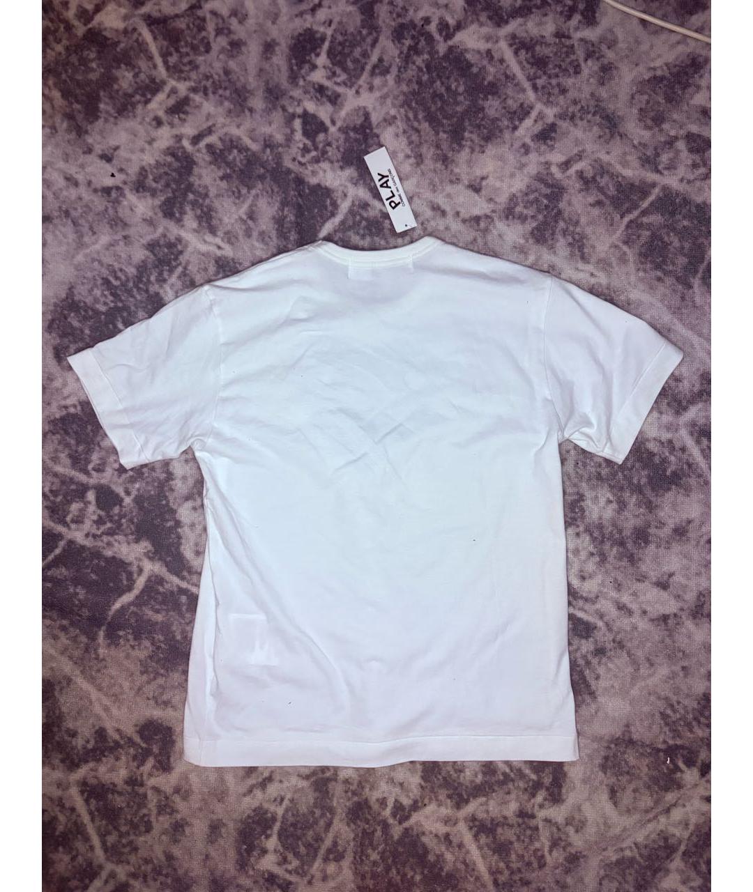 COMME DES GARÇONS Белая хлопковая футболка, фото 2