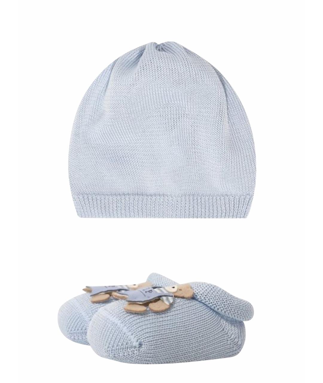 LA PERLA Голубой хлопковый комплект, фото 1