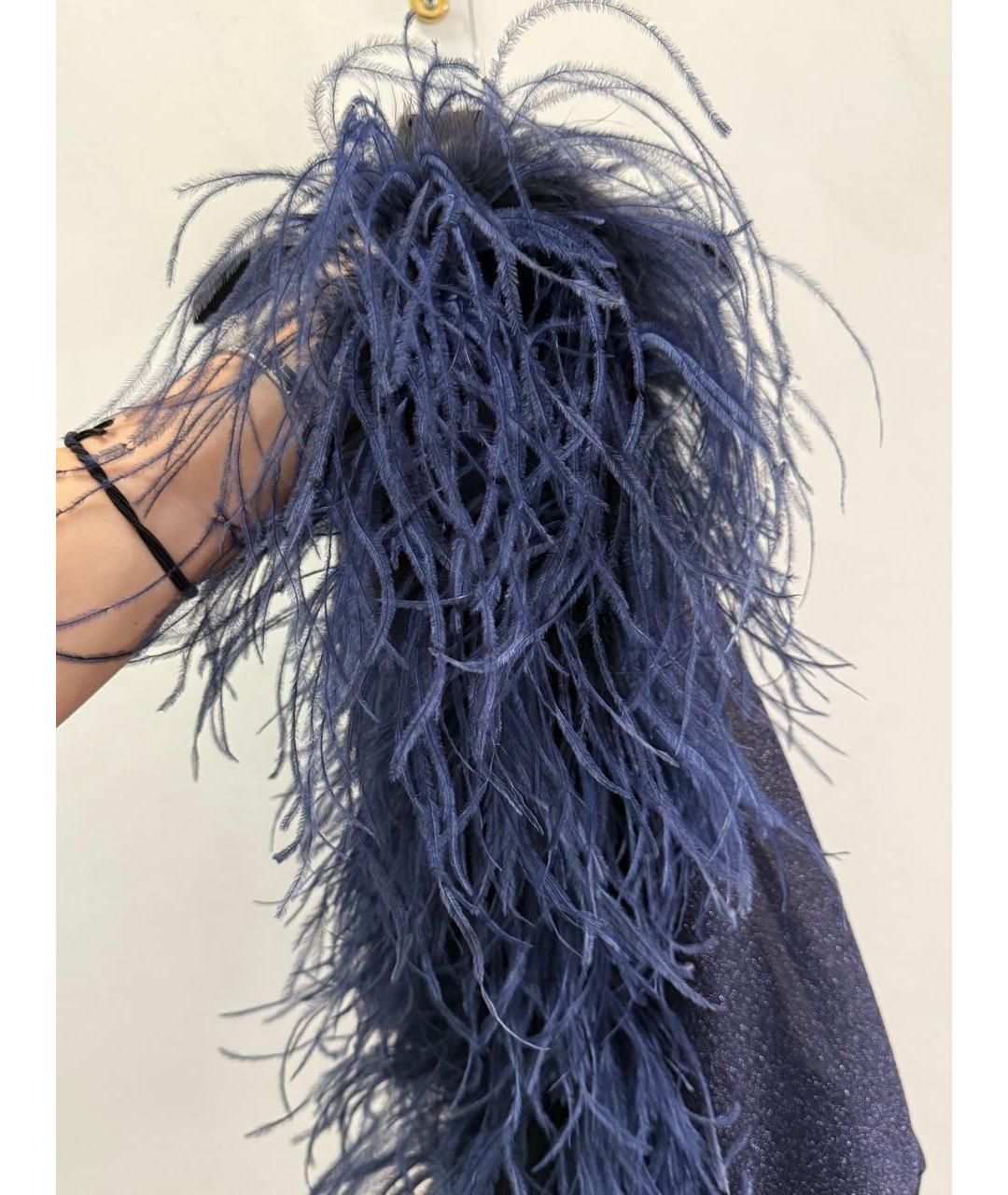 OSEREE Темно-синее полиамидовое коктейльное платье, фото 2