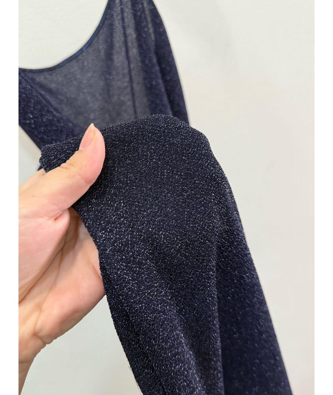 OSEREE Темно-синее полиамидовое коктейльное платье, фото 3