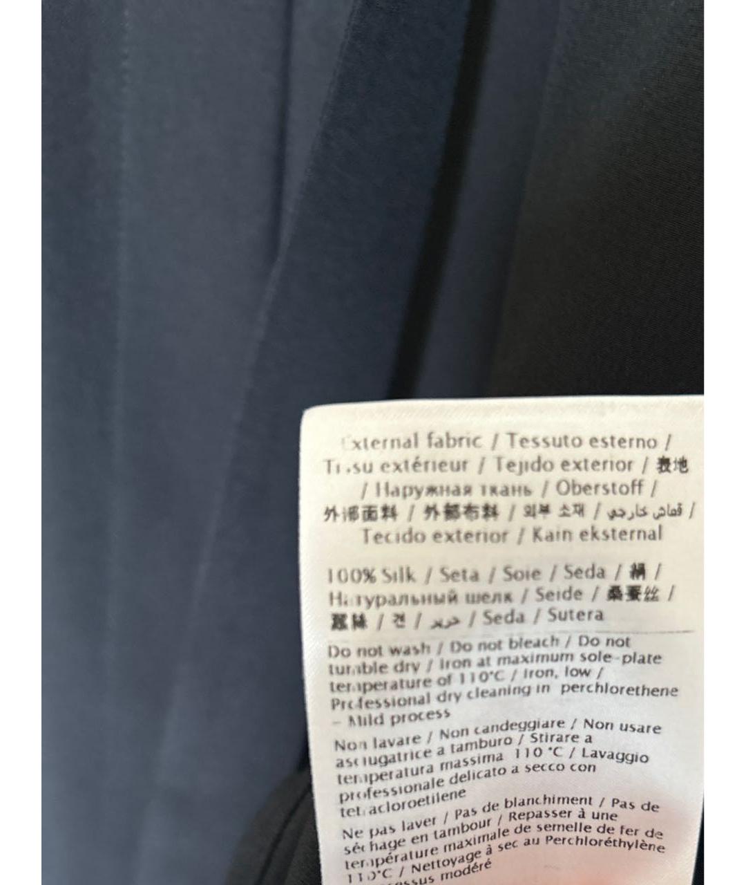 VALENTINO Черная шелковая блузы, фото 7