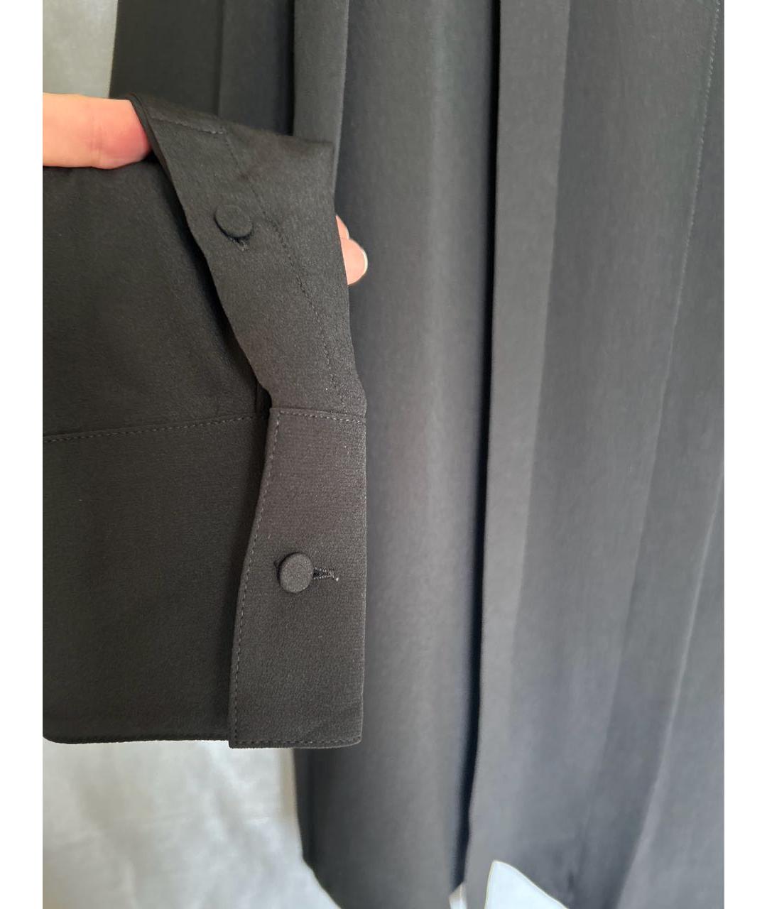 VALENTINO Черная шелковая блузы, фото 5