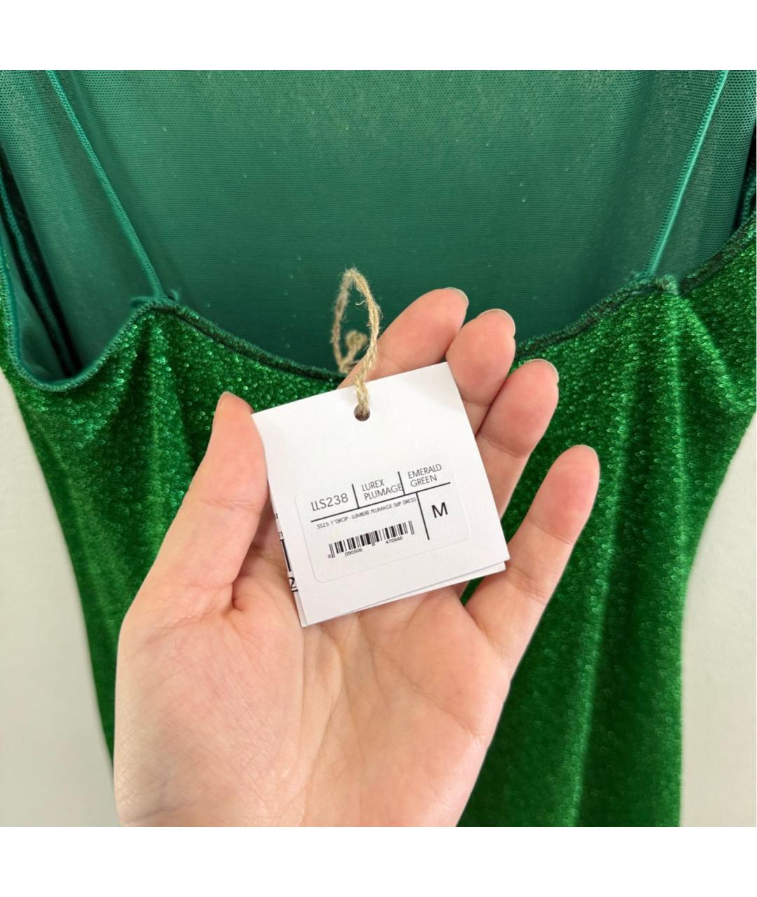 OSEREE Зеленые полиамидовое коктейльное платье, фото 4